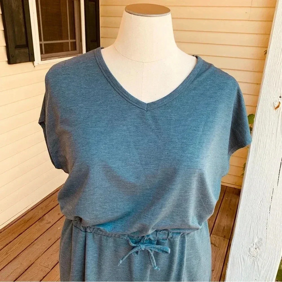 32° Degrees Cool Soft Lux Dress Heather Light Green Size XL Pockets Athleisure - Picture 6 of 9